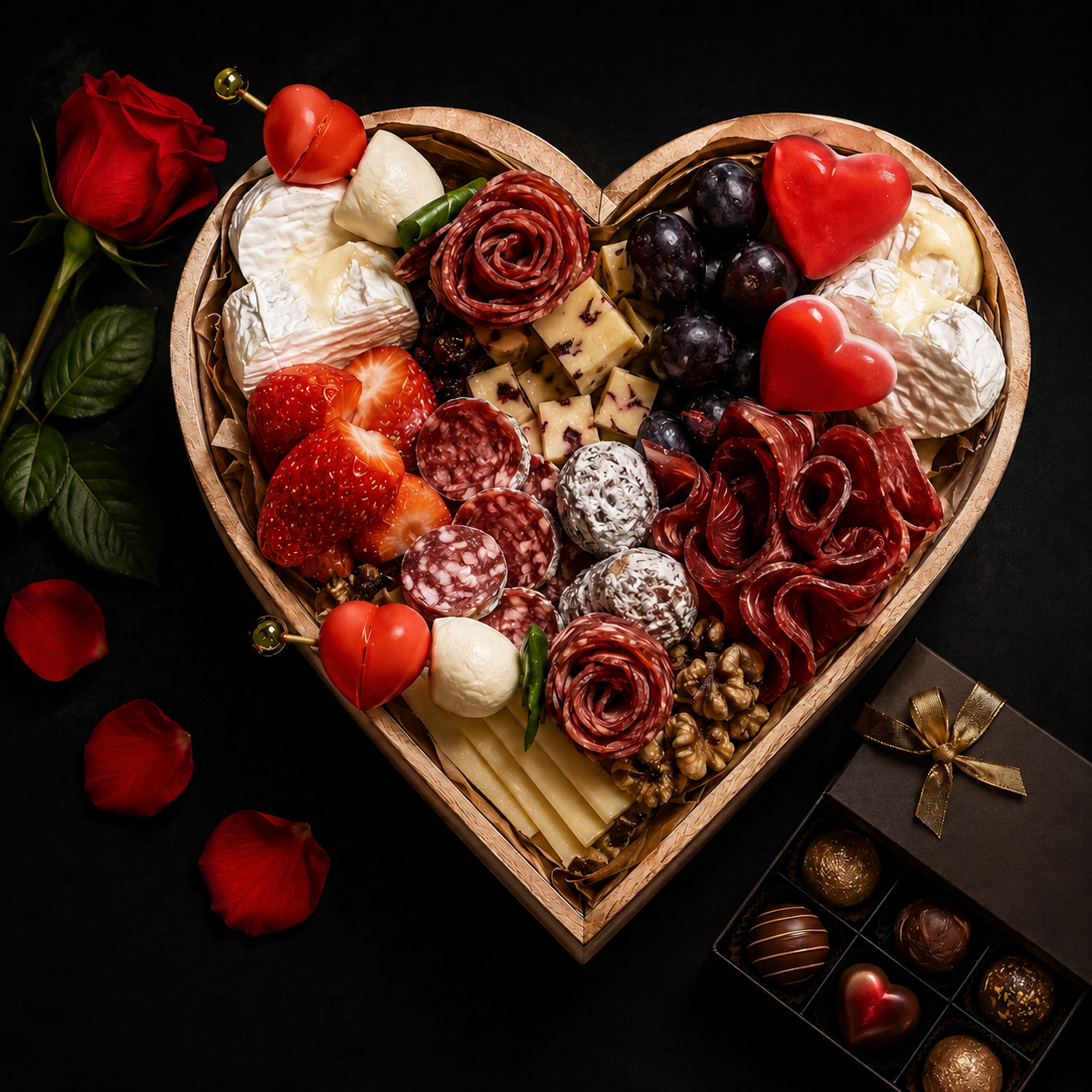 Regalo gourmet: tabla de charcutería para cumpleaños, aniversarios y detalles especiales en CDMX